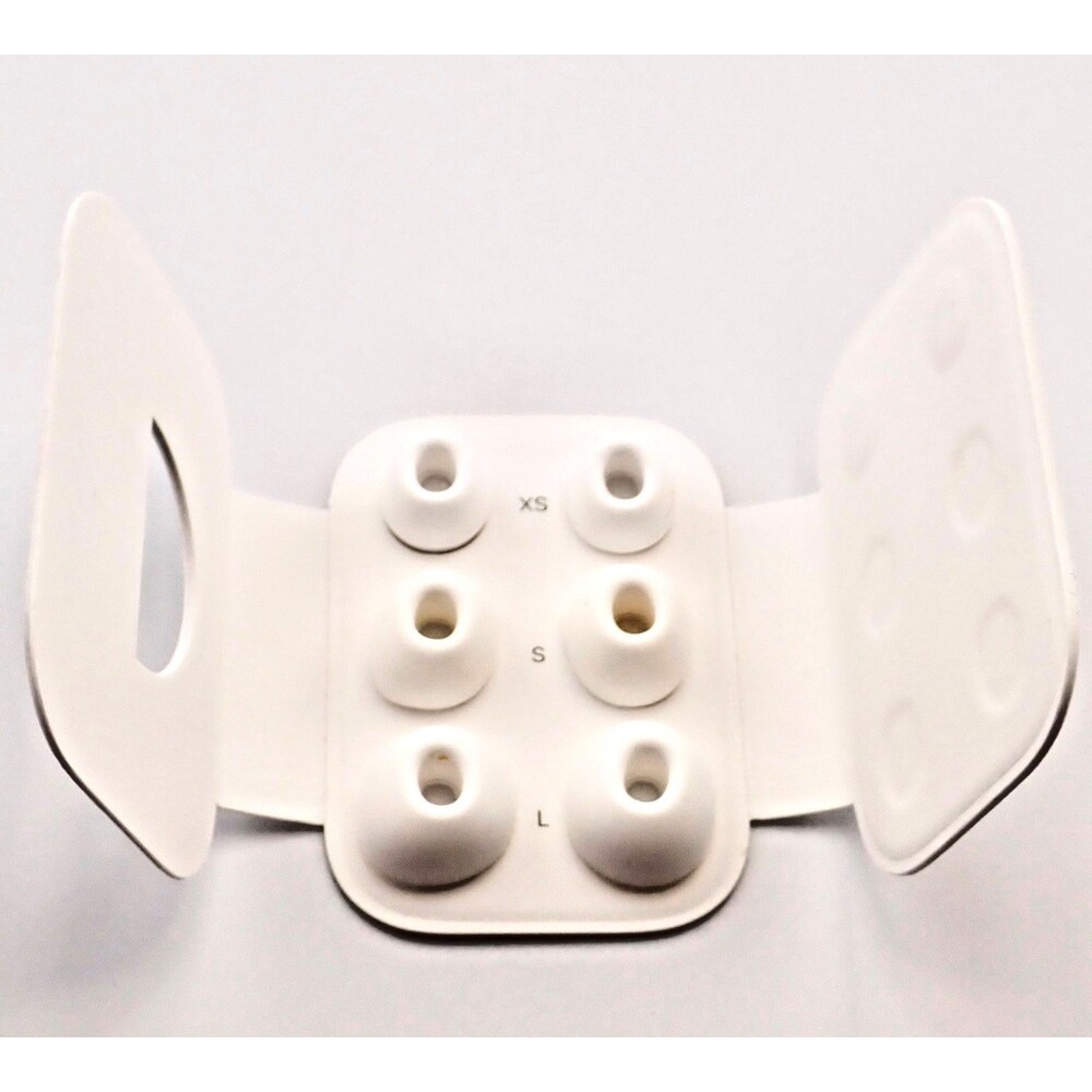 Genuine Apple AirPod PRO Silicone Ear Tips 3-Pairs (XS/S/L) White New !